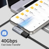 Tech-Protect UltraBoost AA01 leņķa adapteris USB-C, pelēks
