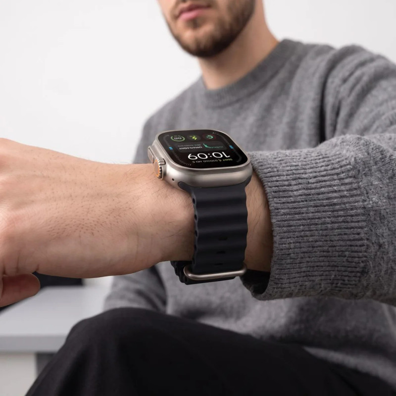 Tech-Protect Iconband Pro Apple Watch 8 / 9 / 10 / 11 / 12 / SE / Ultra 44/45/46/49 mm siksniņa, Charcoal Grey