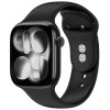 Tech-Protect silikona siksniņa Apple Watch 8 / 9 / 10 / 11 / 12 / SE / Ultra 44/45/46/49 mm, melna
