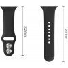 Tech-Protect silikona siksniņa Apple Watch 8 / 9 / 10 / 11 / 12 / SE / Ultra 44/45/46/49 mm, melna