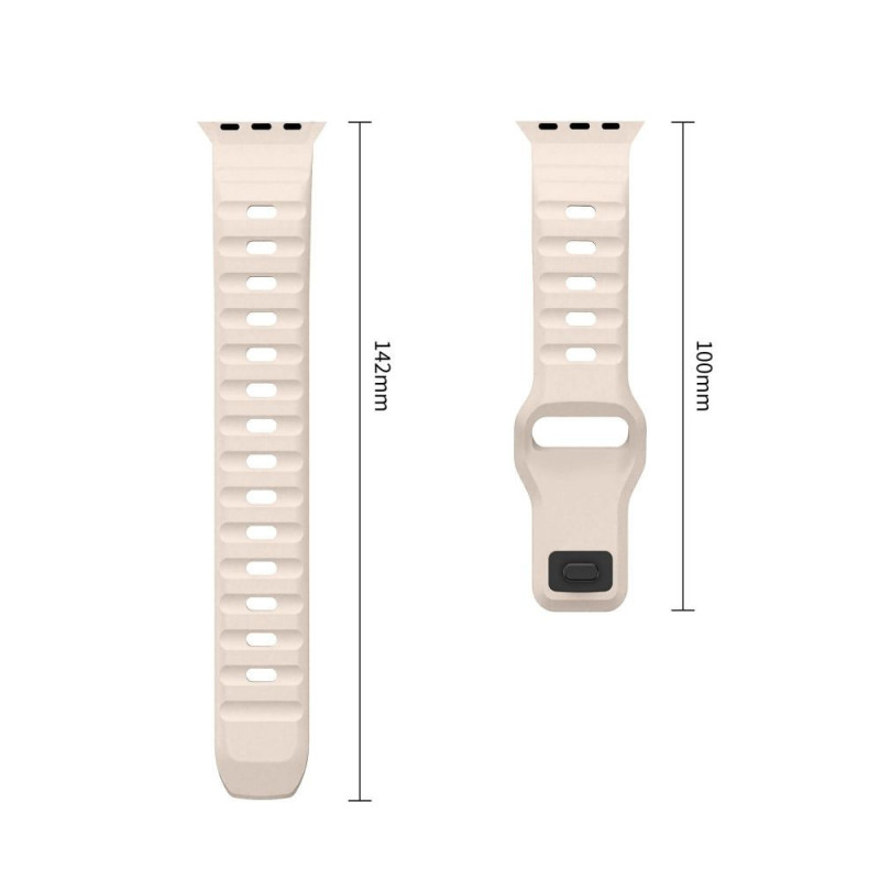 Tech-Protect Silicone Line Apple Watch 8 / 9 / 10 / 11 / 12 / SE / Ultra 44/45/46/49 mm siksniņa, Stone