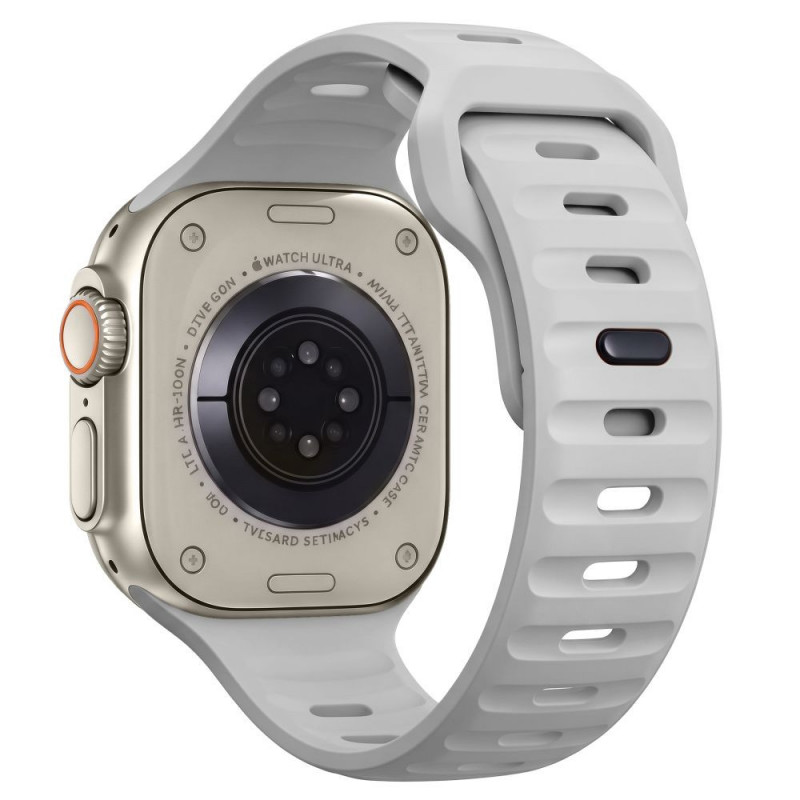 Tech-Protect Silicone Line Apple Watch 8 / 9 / 10 / 11 / 12 / SE / Ultra 44/45/46/49 mm siksniņa, Lunar Grey