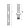 Tech-Protect Silicone Line Apple Watch 8 / 9 / 10 / 11 / 12 / SE / Ultra 44/45/46/49 mm siksniņa, Lunar Grey