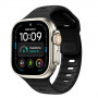 Tech-Protect Silicone Line Apple Watch 8 / 9 / 10 / 11 / 12 / SE / Ultra 44/45/46/49 mm siksniņa, melna