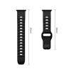 Tech-Protect Silicone Line Apple Watch 8 / 9 / 10 / 11 / 12 / SE / Ultra 44/45/46/49 mm siksniņa, melna