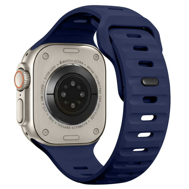 Tech-Protect Silicone Line Apple Watch 8 / 9 / 10 / 11 / 12 / SE / Ultra 44/45/46/49 mm siksniņa, Atlantic Blue
