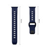 Tech-Protect Silicone Line Apple Watch 8 / 9 / 10 / 11 / 12 / SE / Ultra 44/45/46/49 mm siksniņa, Atlantic Blue