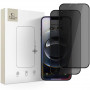 Tech-Protect Anti Spy Glass Pro+ privātuma rūdītais stikls Apple iPhone 17e / 16e / 14 / 13 Pro / 13 (2 gab.), melns