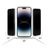 Tech-Protect Anti Spy Glass Pro+ privātuma rūdītais stikls Apple iPhone 17e / 16e / 14 / 13 Pro / 13 (2 gab.), melns