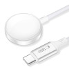 Tech-Protect MC02 UltraBoost magnētiskais lādētājs USB-C kabelis 100 cm Apple Watch, balts
