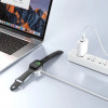 Tech-Protect MC02 UltraBoost magnētiskais lādētājs USB-C kabelis 100 cm Apple Watch, balts