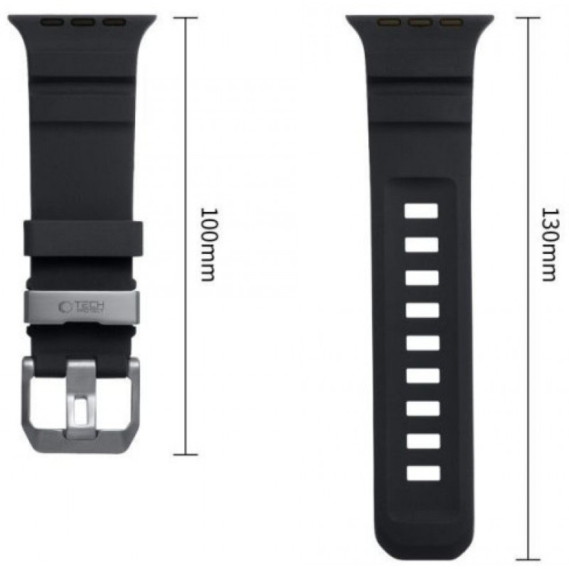 Tech-Protect Motion Apple Watch 8 / 9 / 10 / 11 / 12 / SE / Ultra 44/45/46/49 mm siksniņa, melna
