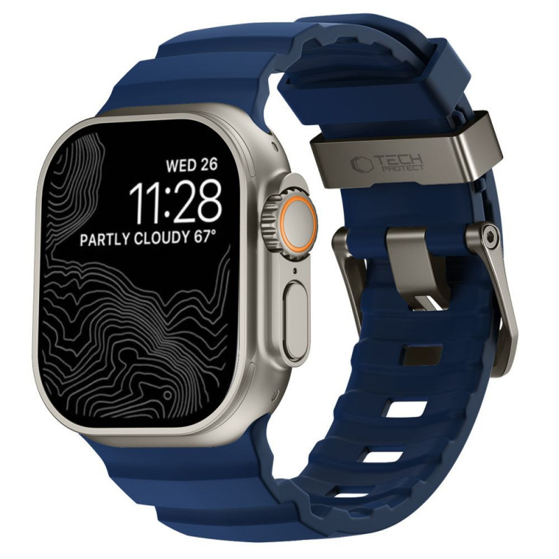 Tech-Protect Motion Apple Watch 8 / 9 / 10 / 11 / 12 / SE / Ultra 44/45/46/49 mm siksniņa, Nautical Blue