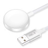 Tech-Protect MC02 UltraBoost magnētiskais lādētājs USB-A kabelis 100 cm Apple Watch, balts