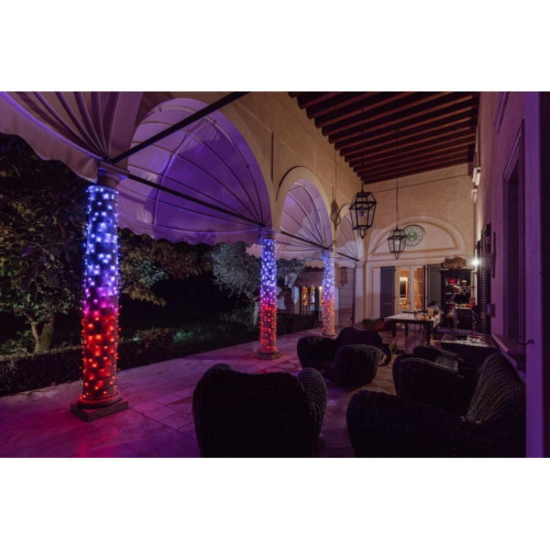 Twinkly Strings 250 LED virtenes gaismas TWS250SPP-TEU, 5 mm RGBW, caurspīdīgas