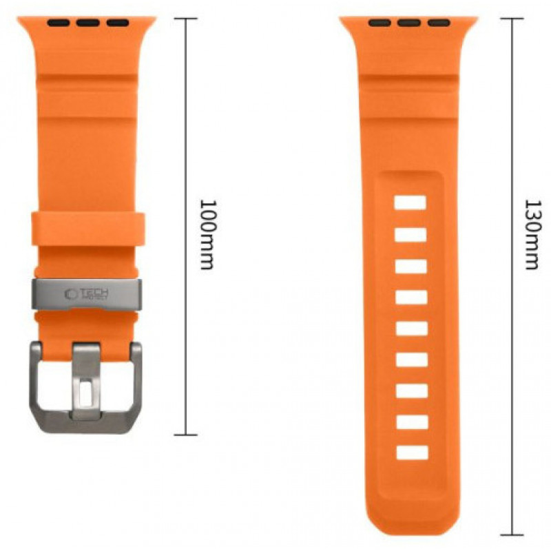 Tech-Protect Motion Apple Watch 8 / 9 / 10 / 11 / 12 / SE / Ultra 44/45/46/49 mm siksniņa, Signal Orange