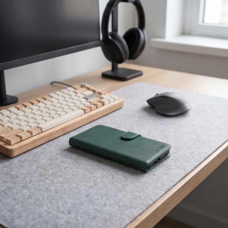 Tech-Protect Wallet Xiaomi Redmi Note 17 Pro Max 5G maciņš, zaļš