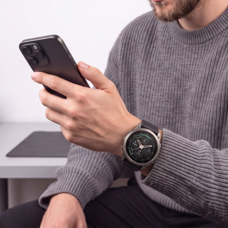 Tech-Protect silikona siksniņa Garmin Fenix 5 / 6 / 6 Pro / 7 / 8 / 8 Pro / E / 9 / 9 Pro 51 mm, Obsidian Black