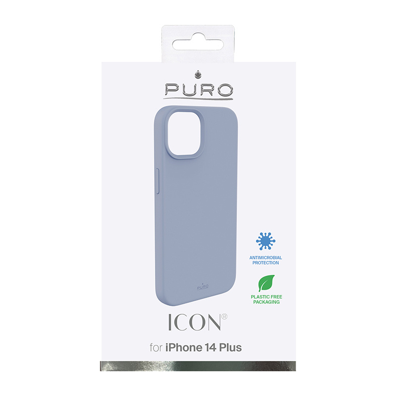 Puro ICON Antimicrobial vāciņš Apple iPhone 14 Plus / 15 Plus, Sierra Blue