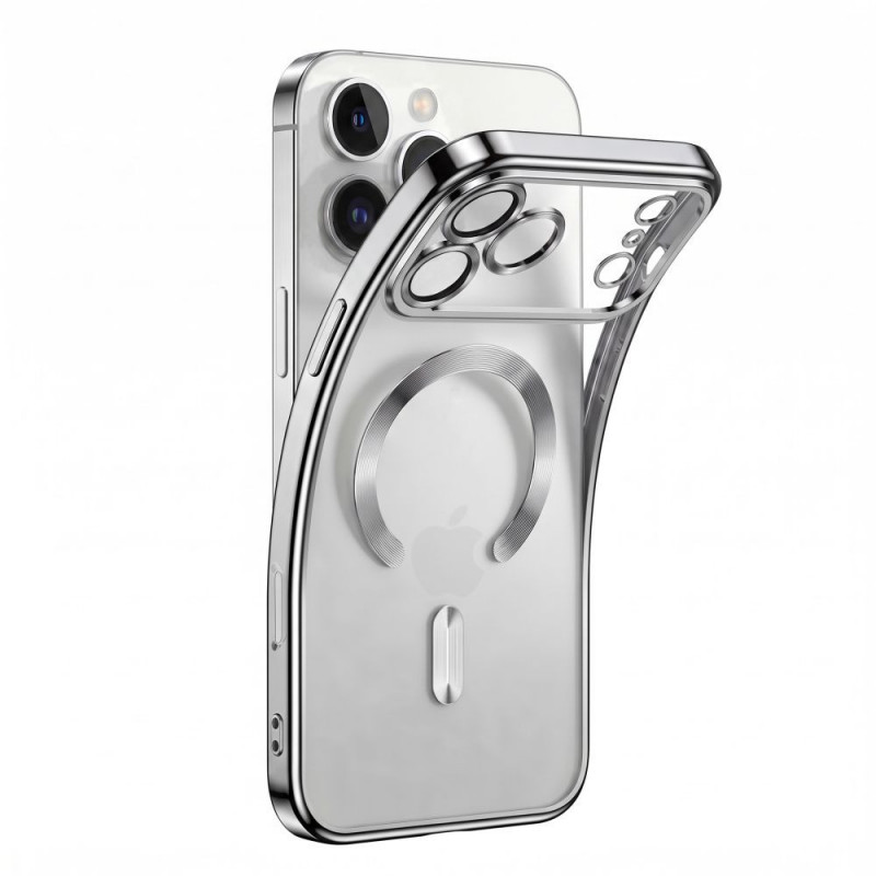 Tech-Protect Magflex MagSafe vāciņš Apple iPhone 17 Pro Max / 18 Pro Max, spīdīgi sudraba