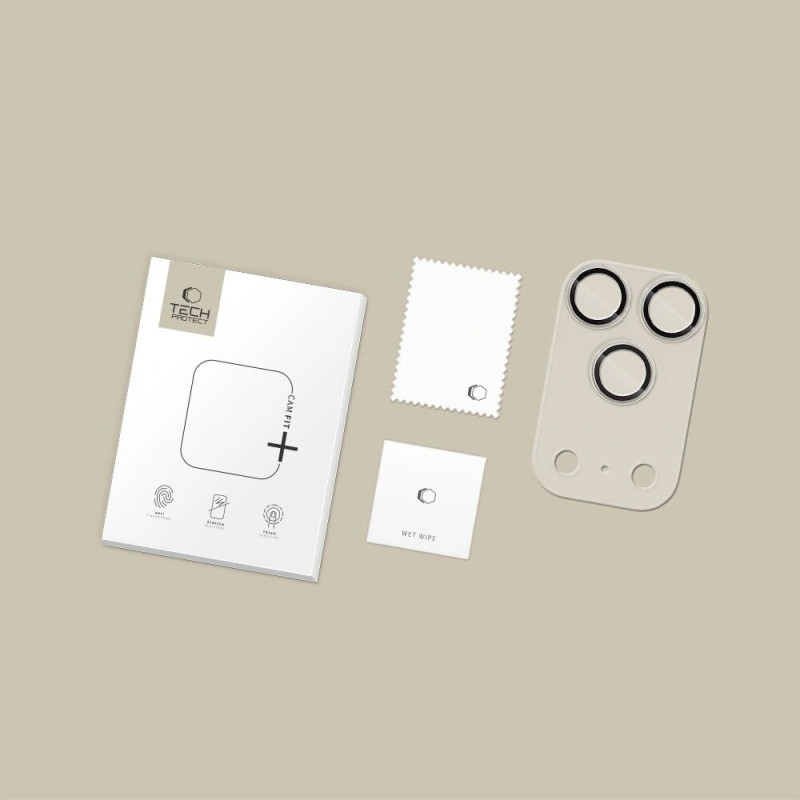 Tech-Protect Camfull Fit+ kameras pārsegs Apple iPhone 17 Pro, matēti caurspīdīgs