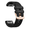 Tech-Protect silikona pulksteņa siksniņa Garmin Fenix 5s / 5s Plus / 6s / 6s Pro / 7s / 8 / 9 / 9 Pro 43 mm, melna
