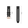 Tech-Protect silikona pulksteņa siksniņa Garmin Fenix 5s / 5s Plus / 6s / 6s Pro / 7s / 8 / 9 / 9 Pro 43 mm, melna