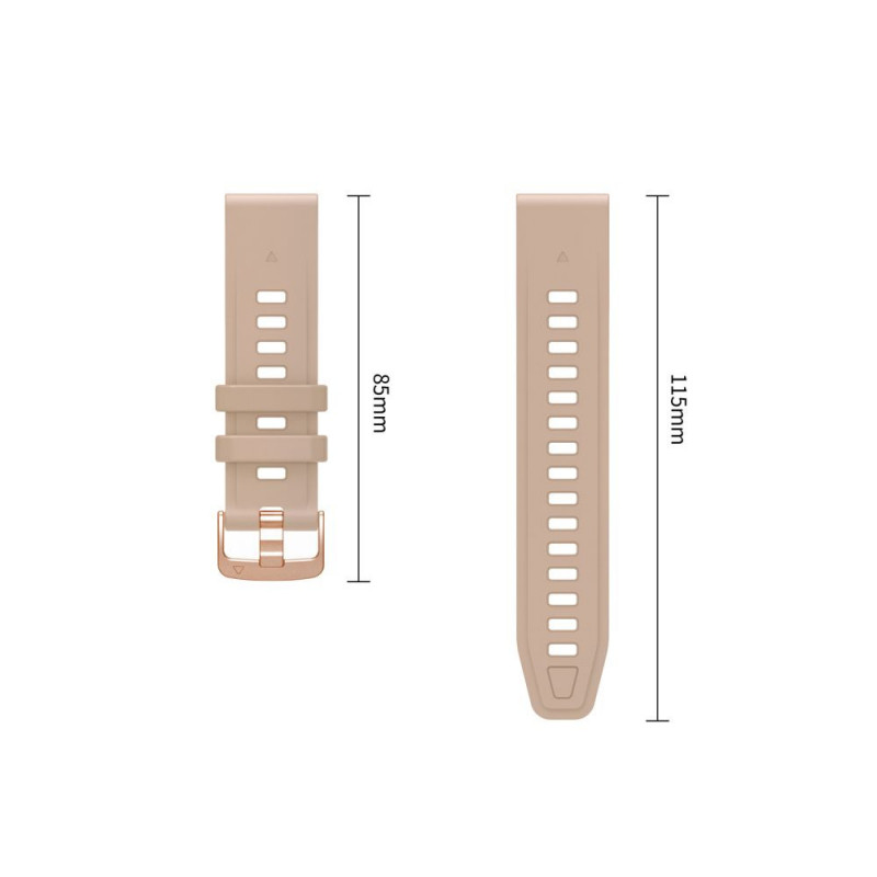 Tech-Protect silikona pulksteņa siksniņa Garmin Fenix 5s / 5s Plus / 6s / 6s Pro / 7s / 8 / 9 / 9 Pro 43 mm, Walnut