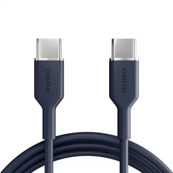Puro Icon 60W USB-C–USB-C kabelis 1,5 m, tumši zilā krāsā