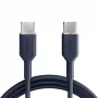 Puro Icon 60W USB-C–USB-C kabelis 1,5 m, tumši zilā krāsā