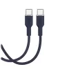 Puro Icon 60W USB-C–USB-C kabelis 1,5 m, tumši zilā krāsā