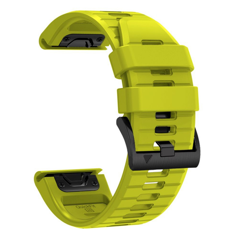 Tech-Protect silikona pulksteņa siksniņa Garmin Fenix 5 / 6 / 6 Pro / 7 / 8 / 8 Pro / E / 9 / 9 Pro 47 mm, Volt Lime