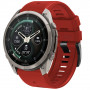 Tech-Protect silikona pulksteņa siksniņa Garmin Fenix 5 / 6 / 6 Pro / 7 / 8 / 8 Pro / E / 9 / 9 Pro 47 mm, Crimson Red