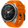 Tech-Protect silikona pulksteņa siksniņa priekš Garmin Fenix 5 / 6 / 6 Pro / 7 / 8 / 8 Pro / E / 9 / 9 Pro 47 mm, Signal Orange