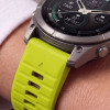 Tech-Protect silikona pulksteņa siksniņa Garmin Fenix 5 / 6 / 6 Pro / 7 / 8 / 8 Pro / E / 9 / 9 Pro 51 mm, Volt Lime