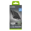 SBS HD 10W 5000mAh USB-C pārnēsājamais akumulators ar LCD displeju, melns