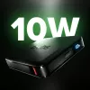 SBS HD 10W 5000mAh USB-C pārnēsājamais akumulators ar LCD displeju, melns