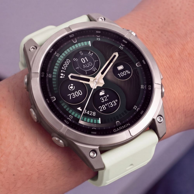 Tech-Protect silikona pulksteņa siksniņa Garmin Fenix 5 / 6 / 6 Pro / 7 / 8 / 8 Pro / E / 9 / 9 Pro 51 mm, Stone Grey