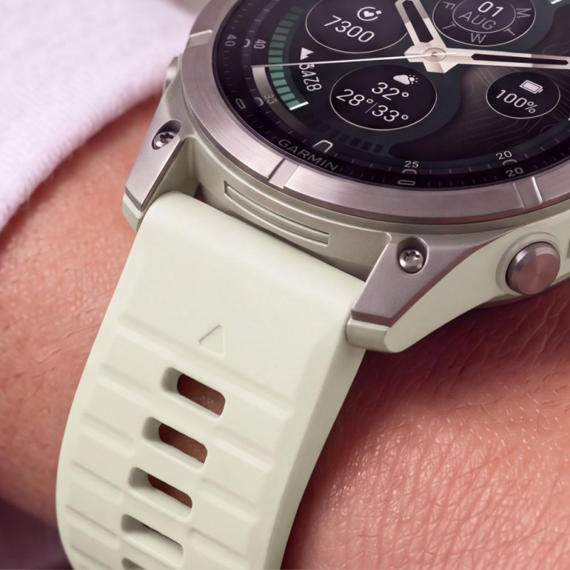 Tech-Protect silikona pulksteņa siksniņa Garmin Fenix 5 / 6 / 6 Pro / 7 / 8 / 8 Pro / E / 9 / 9 Pro 47 mm, Stone Grey