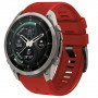 Tech-Protect silikona pulksteņa siksniņa Garmin Fenix 5 / 6 / 6 Pro / 7 / 8 / 8 Pro / E / 9 / 9 Pro 51 mm, Crimson Red