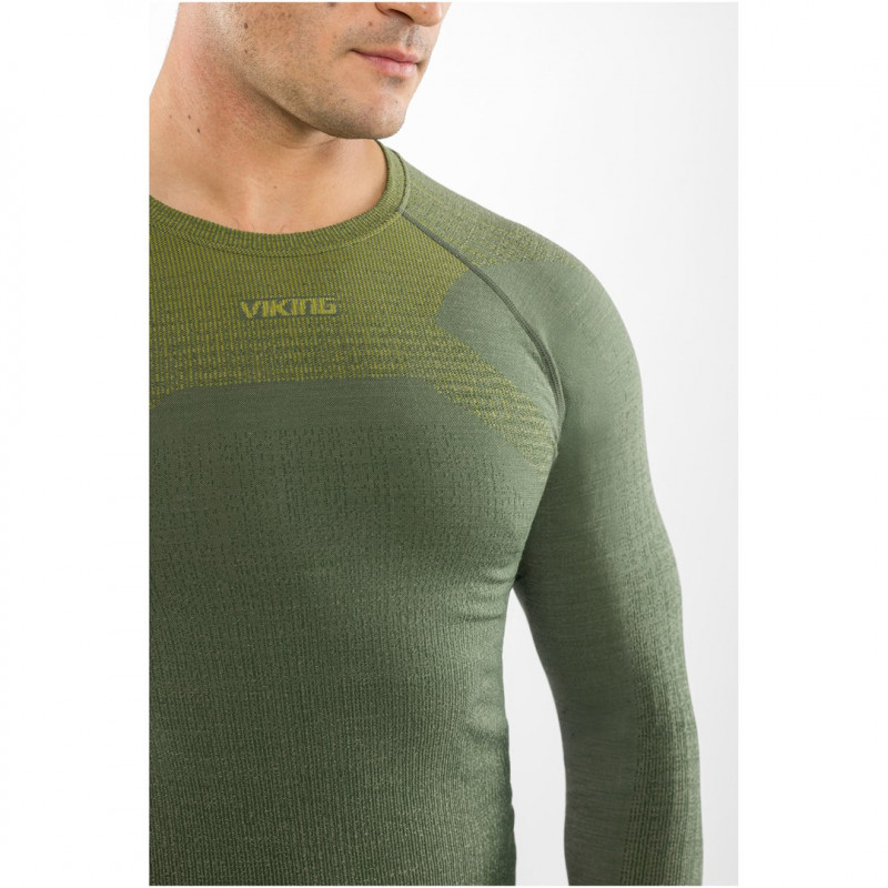 Viking Altis Man Set vīriešu merino apakšslāņa komplekts, tumši zaļš, M