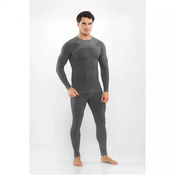 Viking Altis Man Set vīriešu merino apakšslāņa komplekts, melns, XL