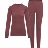Viking Meriboo Lady Set Merino sieviešu apakšslāņa komplekts, rozā, M