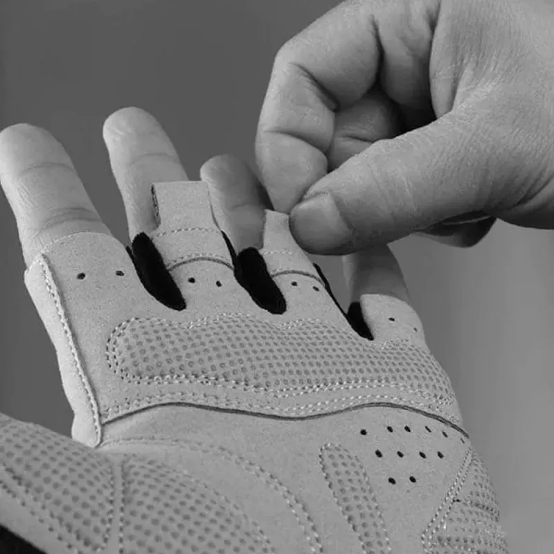 Rockbros S109GR velosipēda cimdi, izmērs L, pelēki