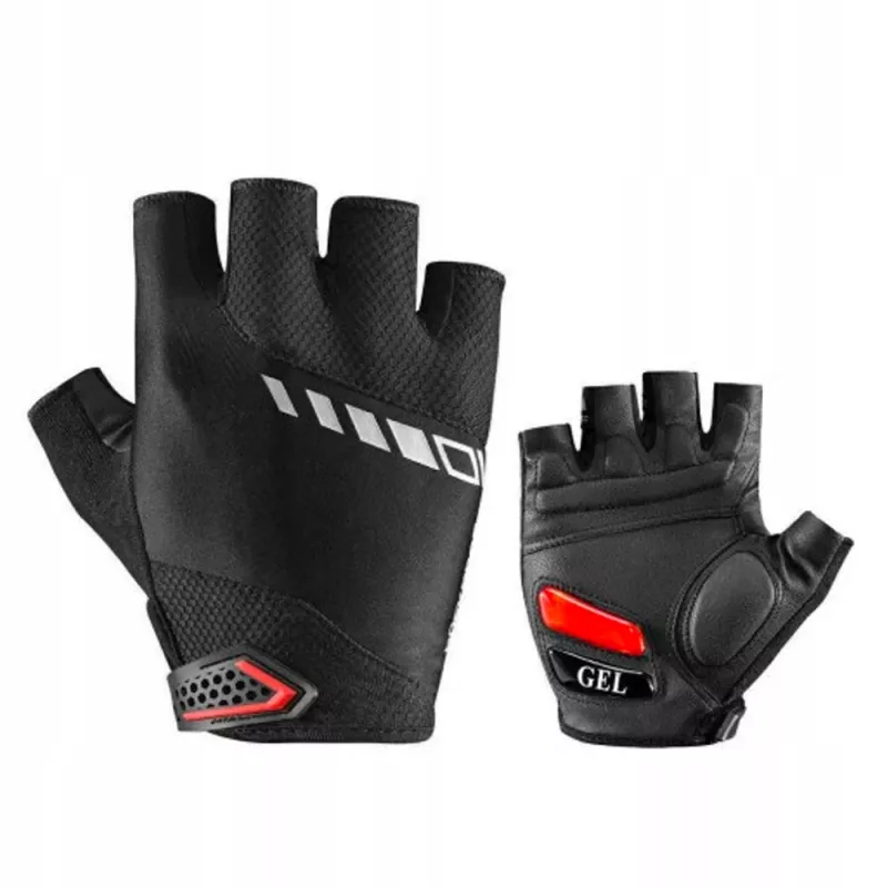 Rockbros S143-BK velosipēda cimdi ar gēla ieliktņiem, izmērs XXL, melni
