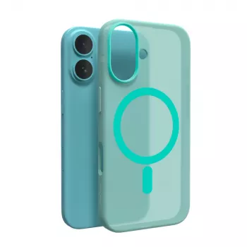 Puro Daylight MagSafe silikona apvalks iPhone 16, zaļš