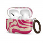 Tech-Protect Lamano apvalks Apple AirPods Pro 3 ar karabīni, Flamingo Bloom (rozā un bēšs)