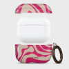 Tech-Protect Lamano apvalks Apple AirPods Pro 3 ar karabīni, Flamingo Bloom (rozā un bēšs)