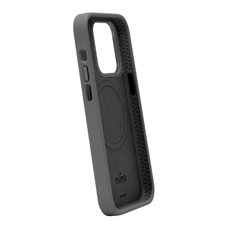 Puro Icon Mag Pro MagSafe silikona vāciņš Apple iPhone 15 Pro Max, melns