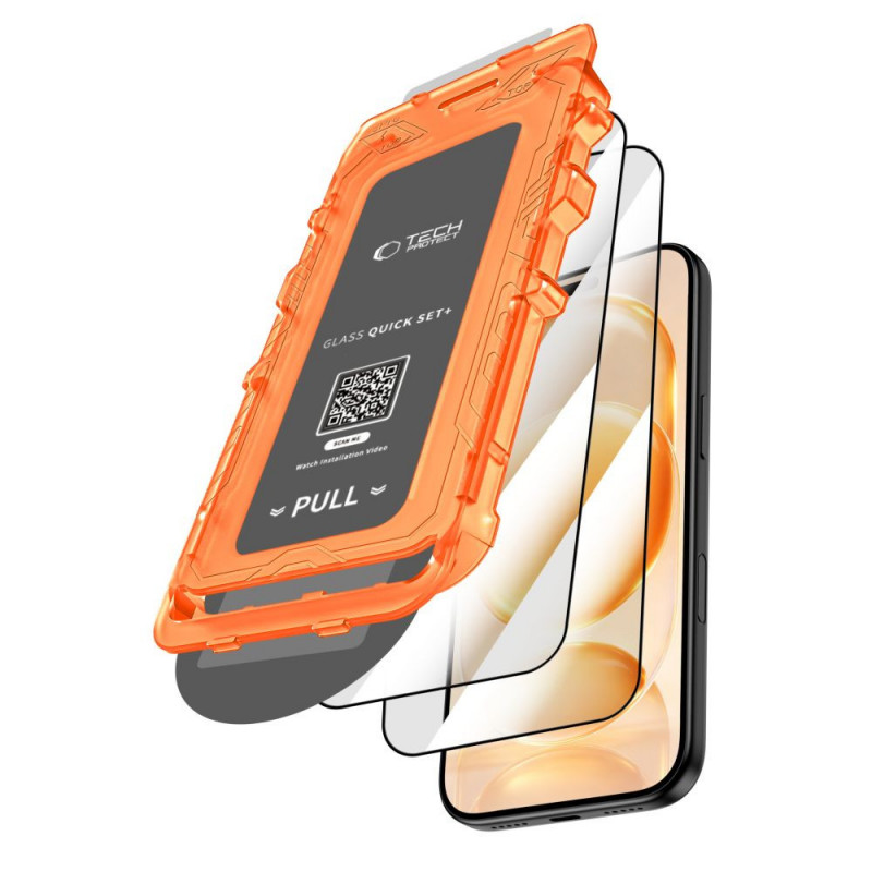 Tech-Protect Quick Set+ rūdītais stikls Apple iPhone 17 Pro Max / 18 Pro Max, melns (2 gab.)